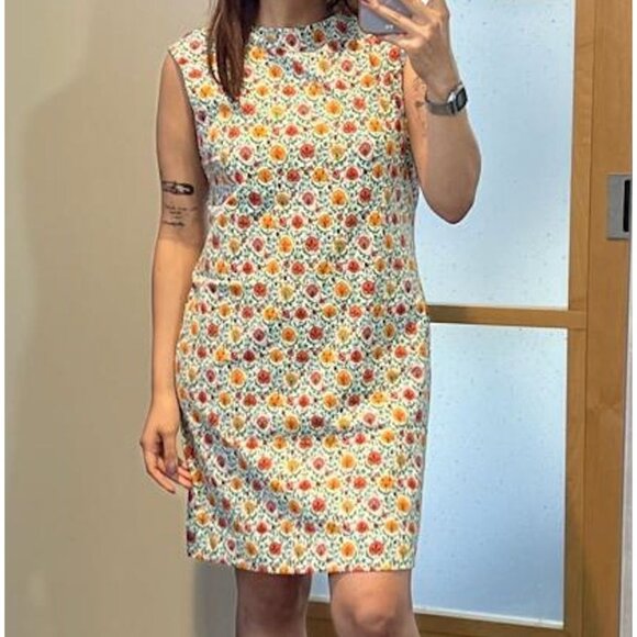 Boden Sleeveless Jersey Shift Dress in Enchanting Bloom Size 6 D0616 - Picture 1 of 6